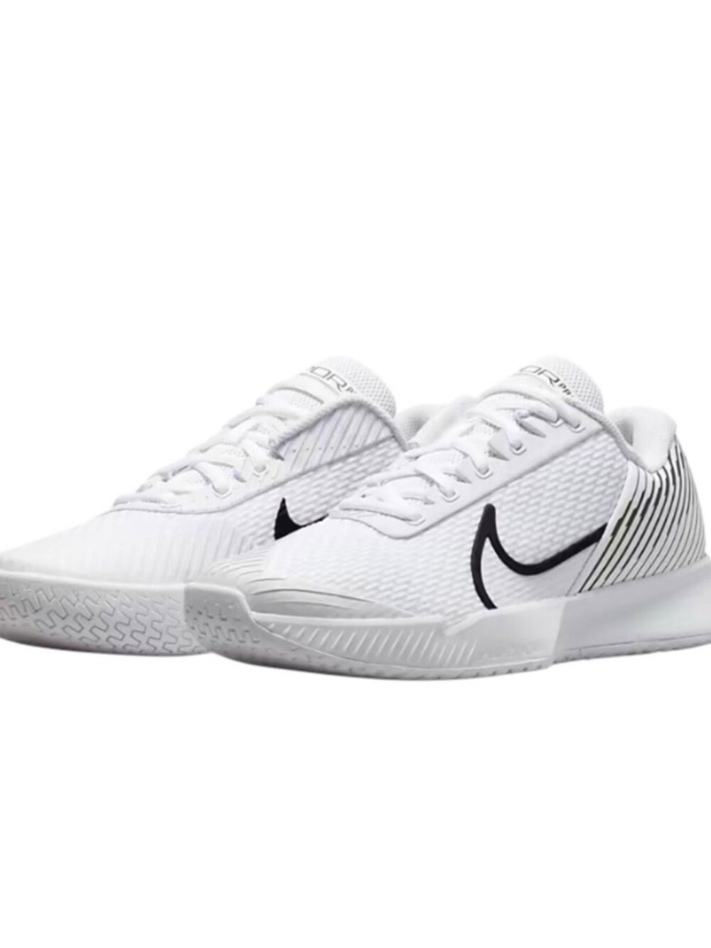 Nike Zoom Vapor Pro 2 HC Mens Tennis Shoes White/Black DR6191 101 NEW SIZE 12